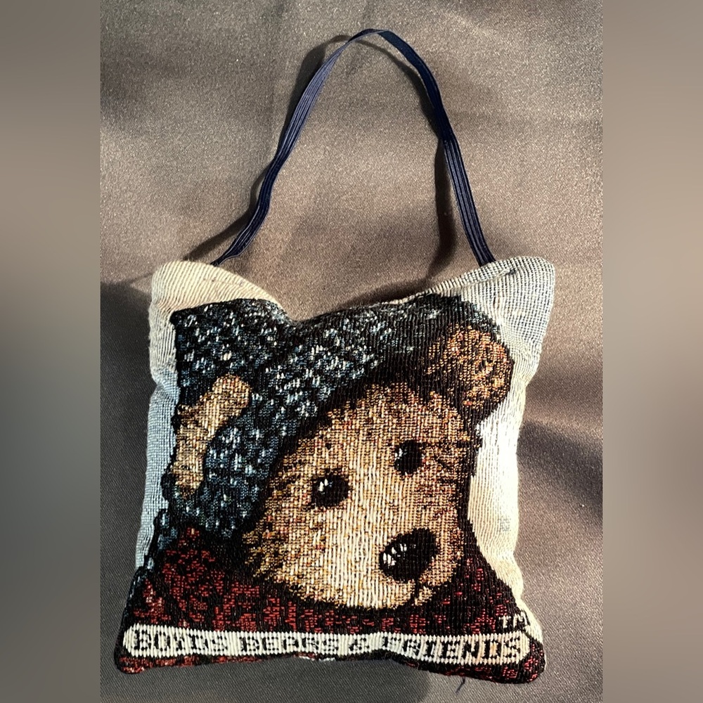 Boyds Bears & Friends Door Hanger Pillow Mini Decorative Tapestry Teddy 5x5